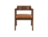 Francis Dining Chair in Matt Beech & Leather