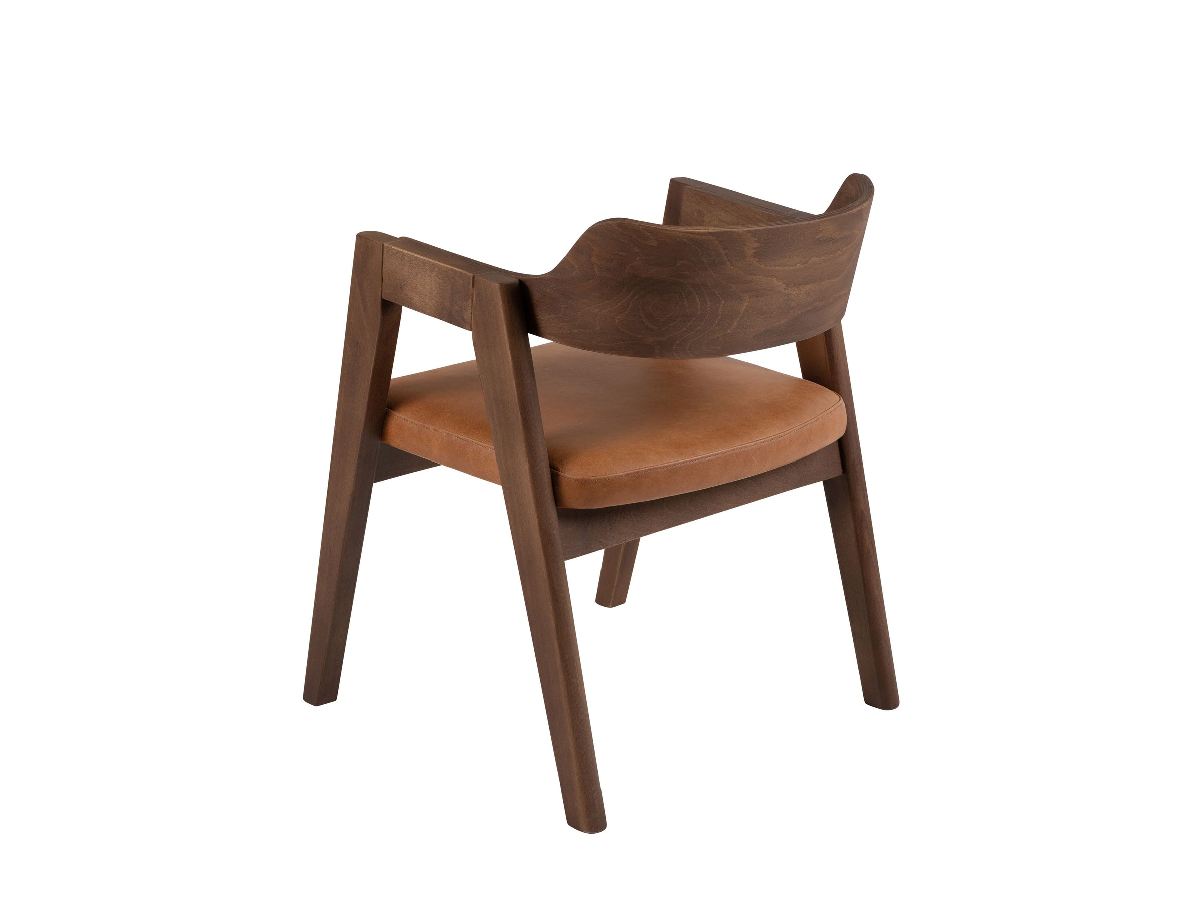 Francis Dining Chair in Matt Beech & Leather