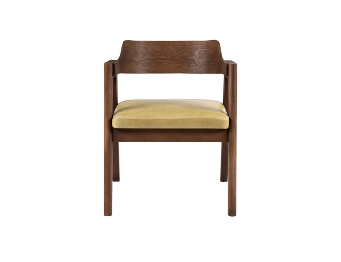 Francis Dining Chair in Matt Beech & Leather