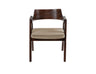 Francis Dining Chair in Polished Beech & Velvet