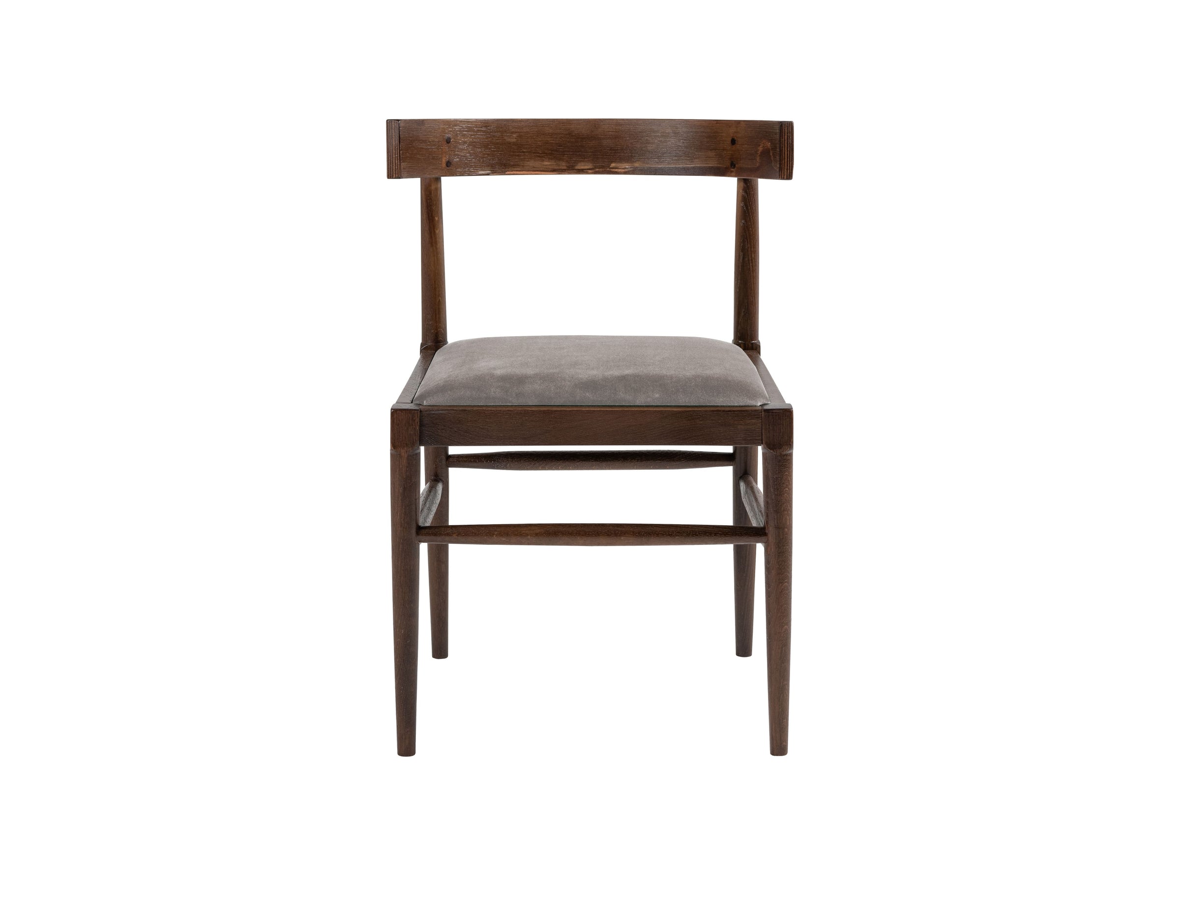 Lowry Dining Chair in Polished Beech & Velvet