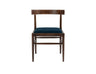 Lowry Dining Chair in Polished Beech & Velvet