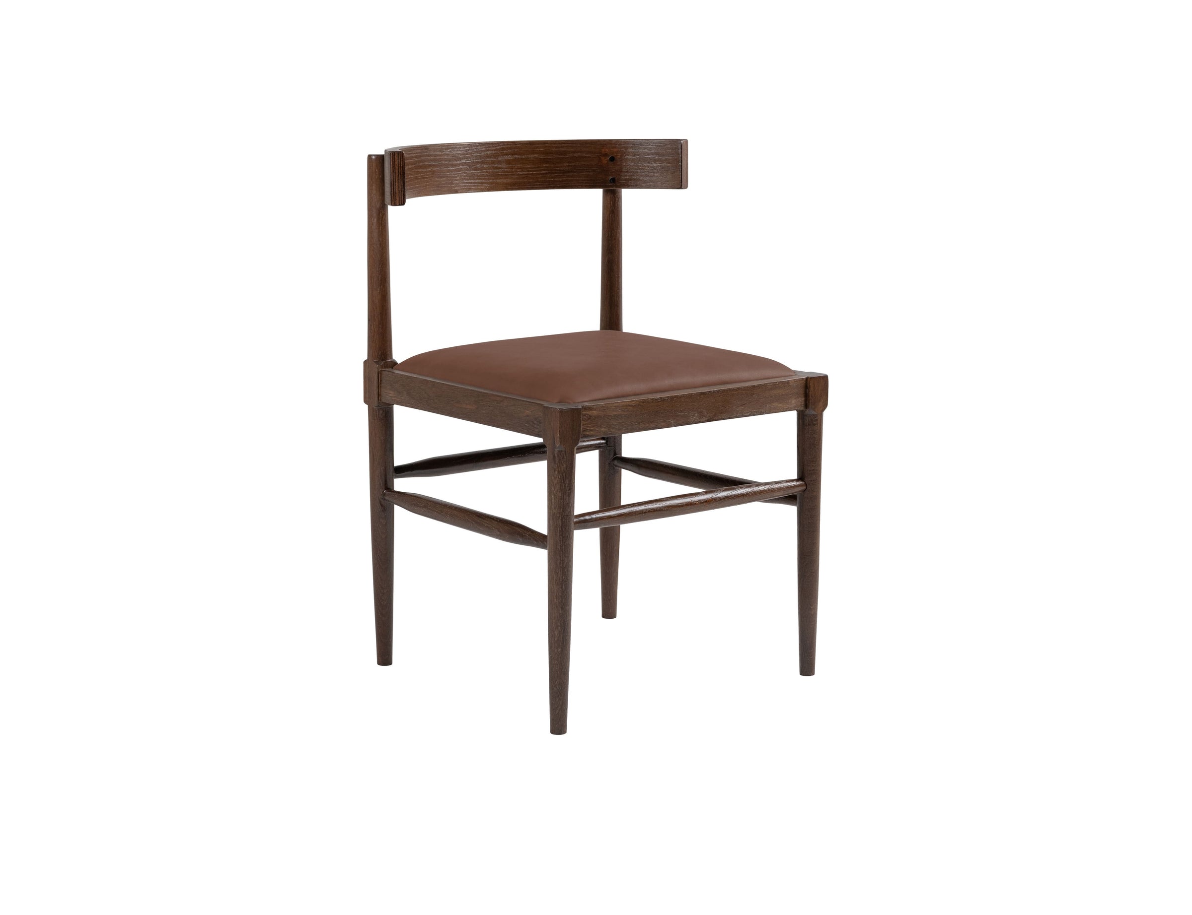 Lowry Dining Chair in Polished Beech & Leather