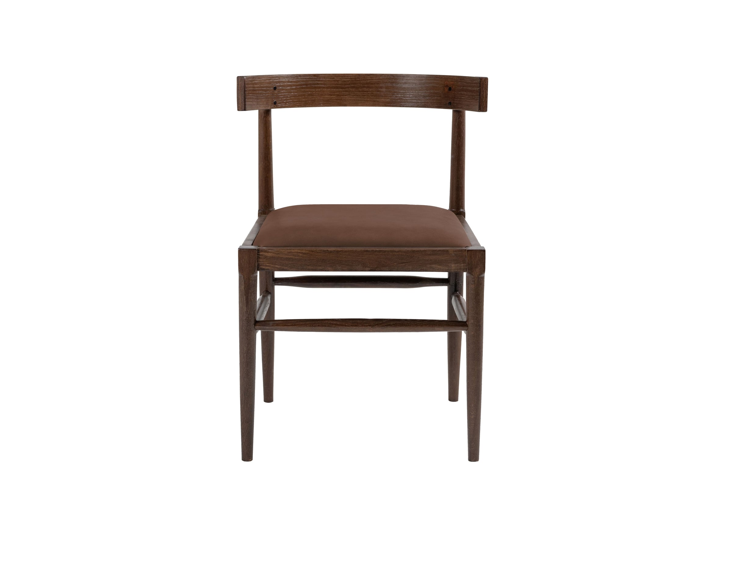 Lowry Dining Chair in Polished Beech & Leather