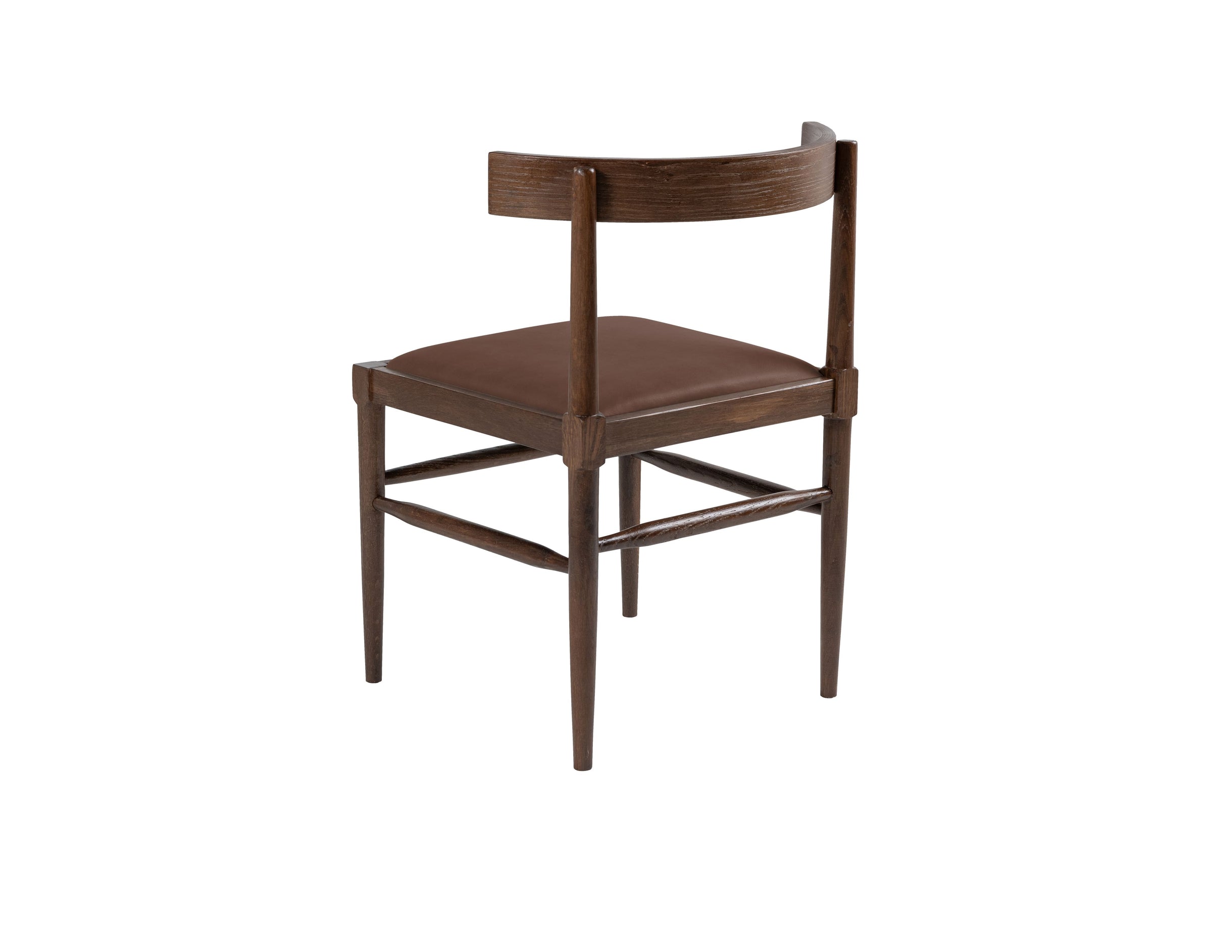 Lowry Dining Chair in Polished Beech & Leather