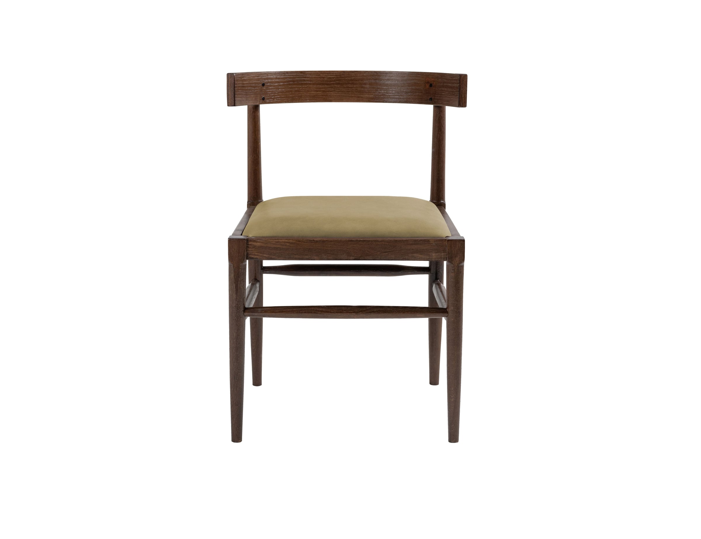 Lowry Dining Chair in Polished Beech & Leather