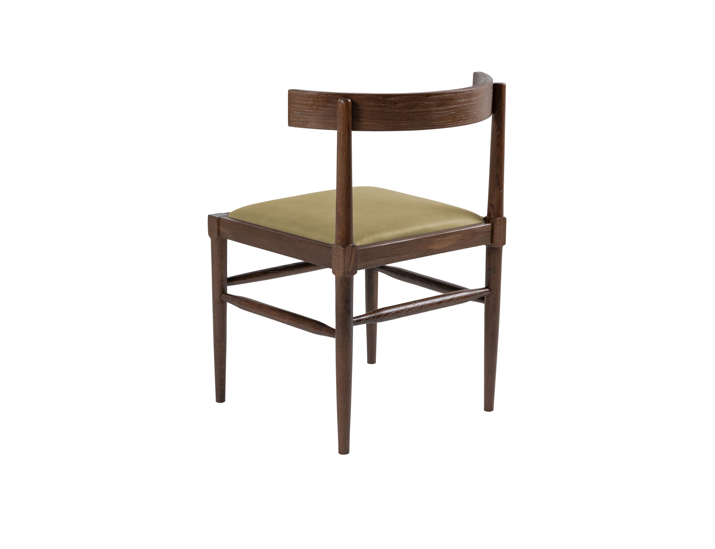 Lowry Dining Chair in Polished Beech & Leather