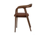 Lades Dining Chair in Matt Beech & Leather