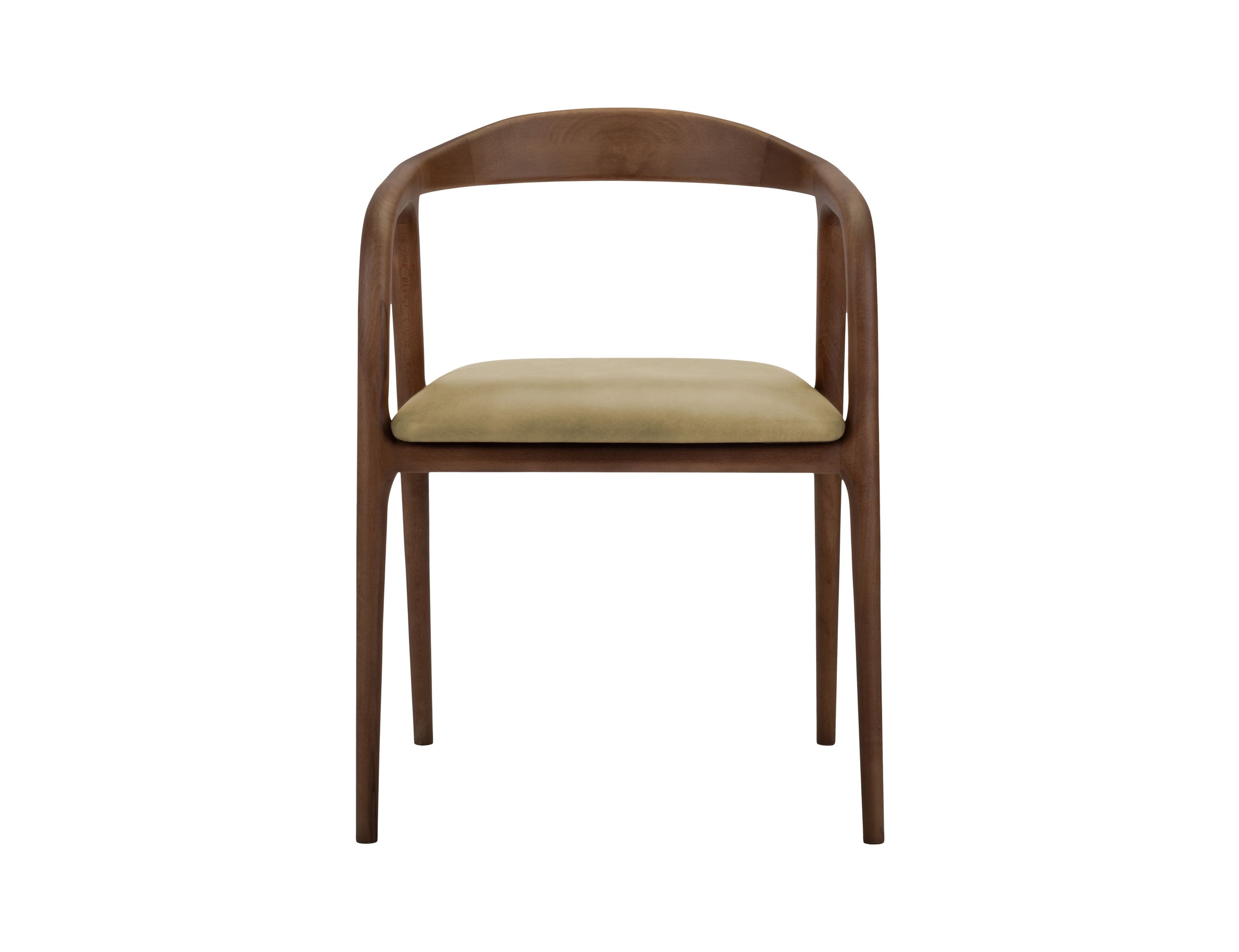 Lades Dining Chair in Matt Beech & Leather