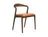 Lades Seul Dining Chair in Matt Beech & Leather