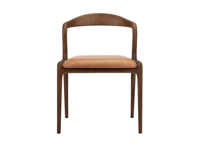 Lades Seul Dining Chair in Matt Beech & Leather