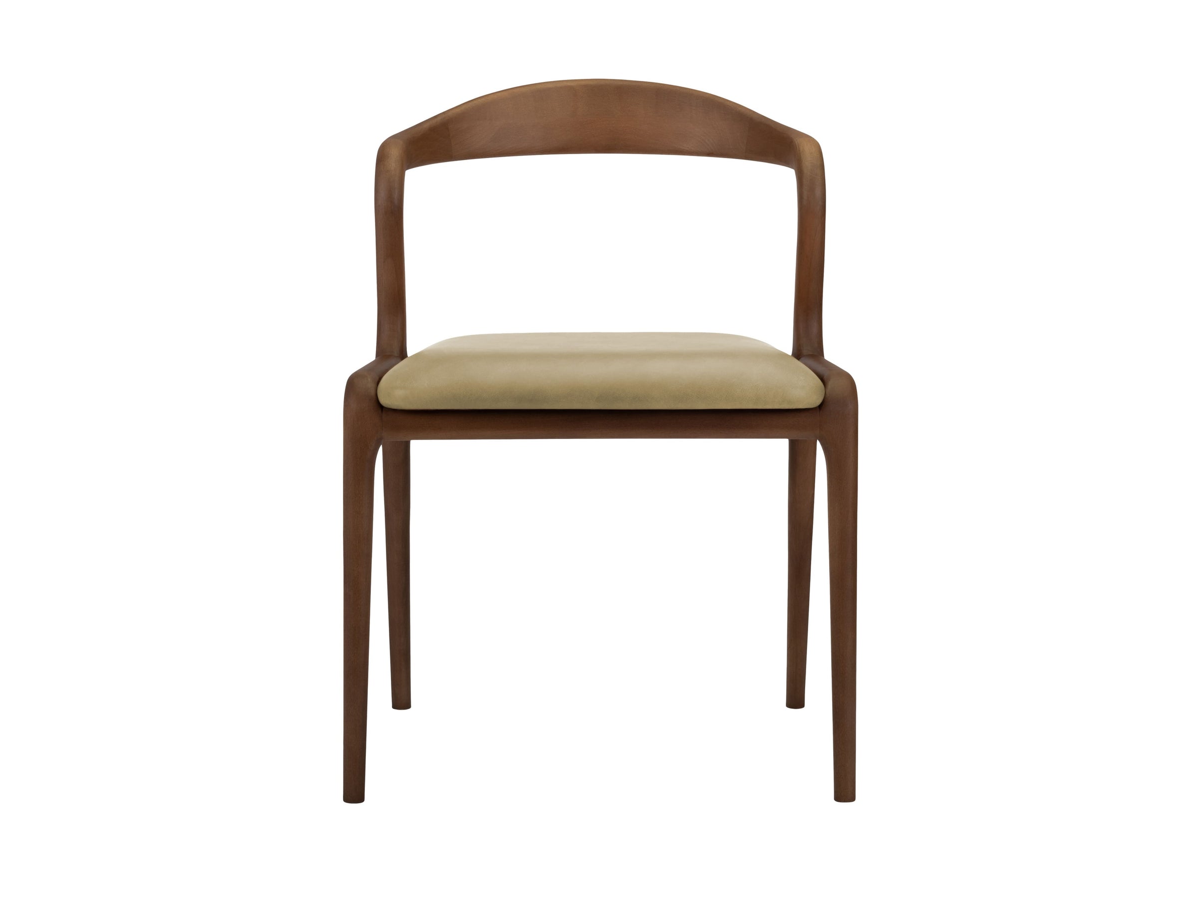 Lades Seul Dining Chair in Matt Beech & Leather