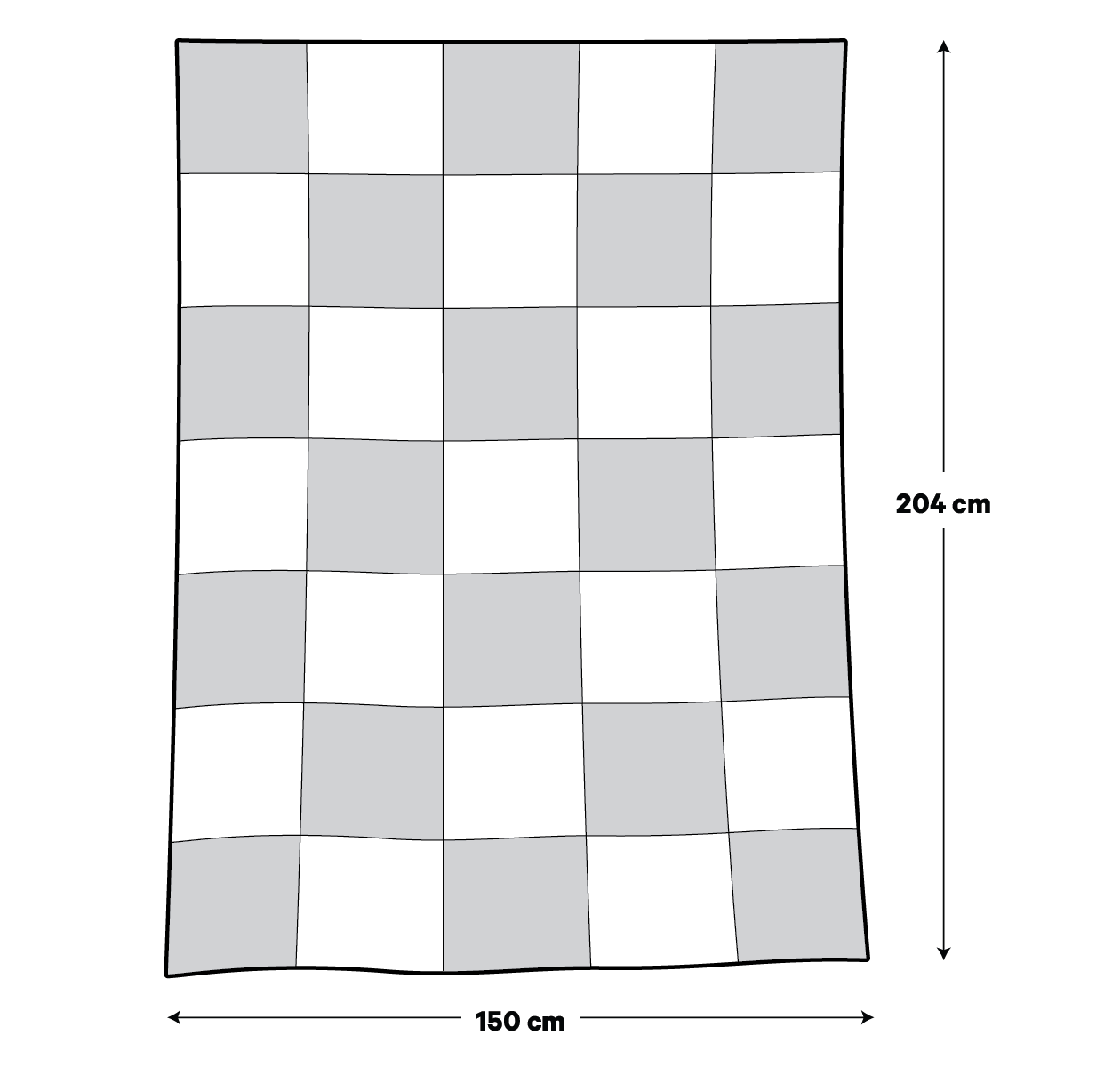 Product dimensions diagram