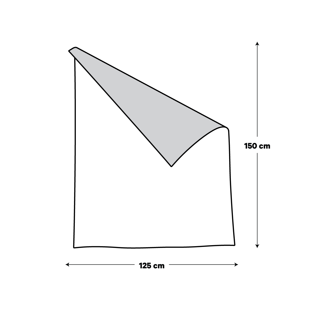 Product dimensions diagram