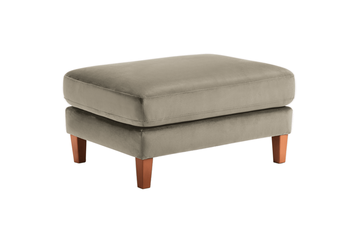 Jade Footstool in Duru Cos Velvet