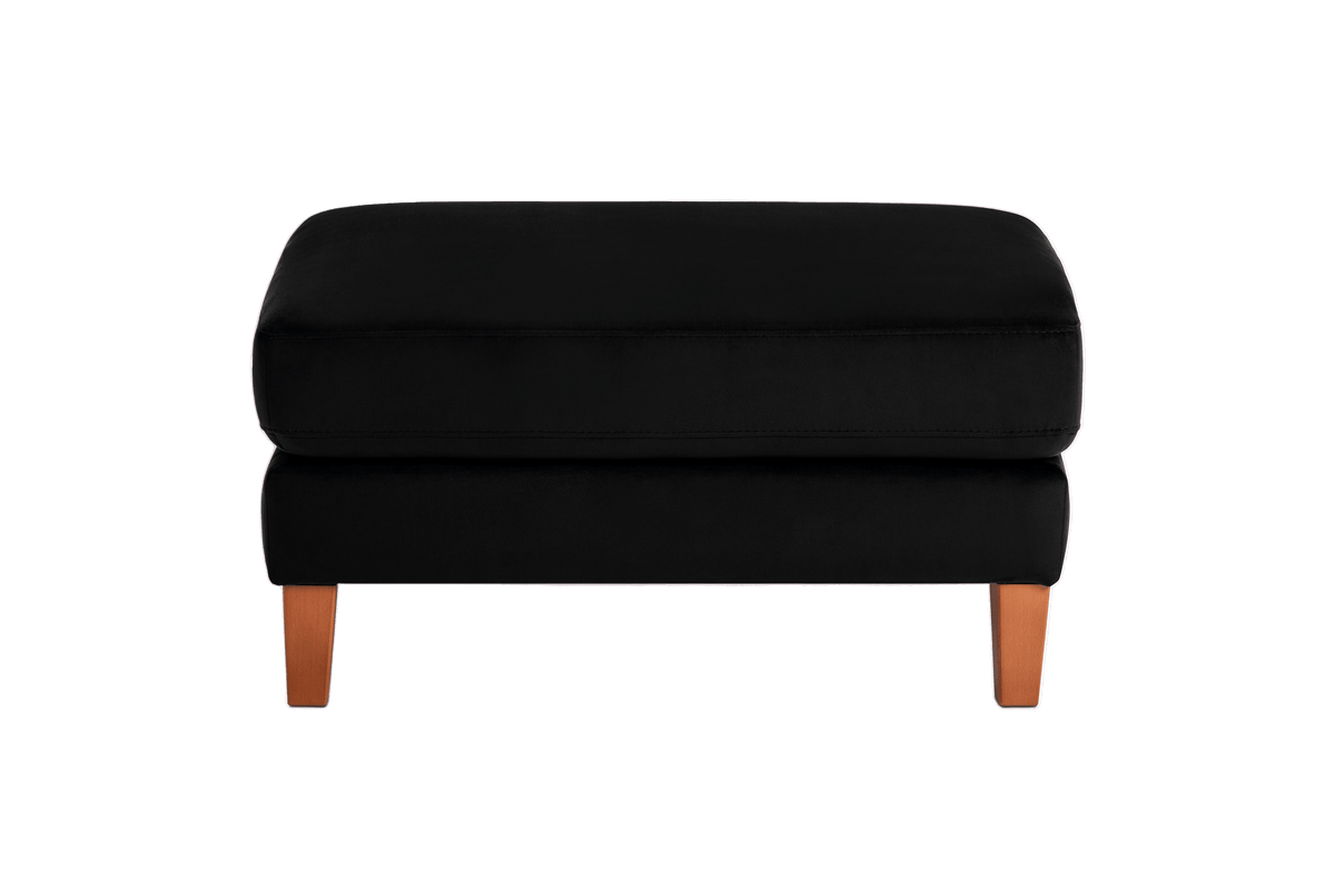 Jade Footstool in Duru Yves Velvet