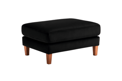 Jade Footstool in Duru Yves Velvet