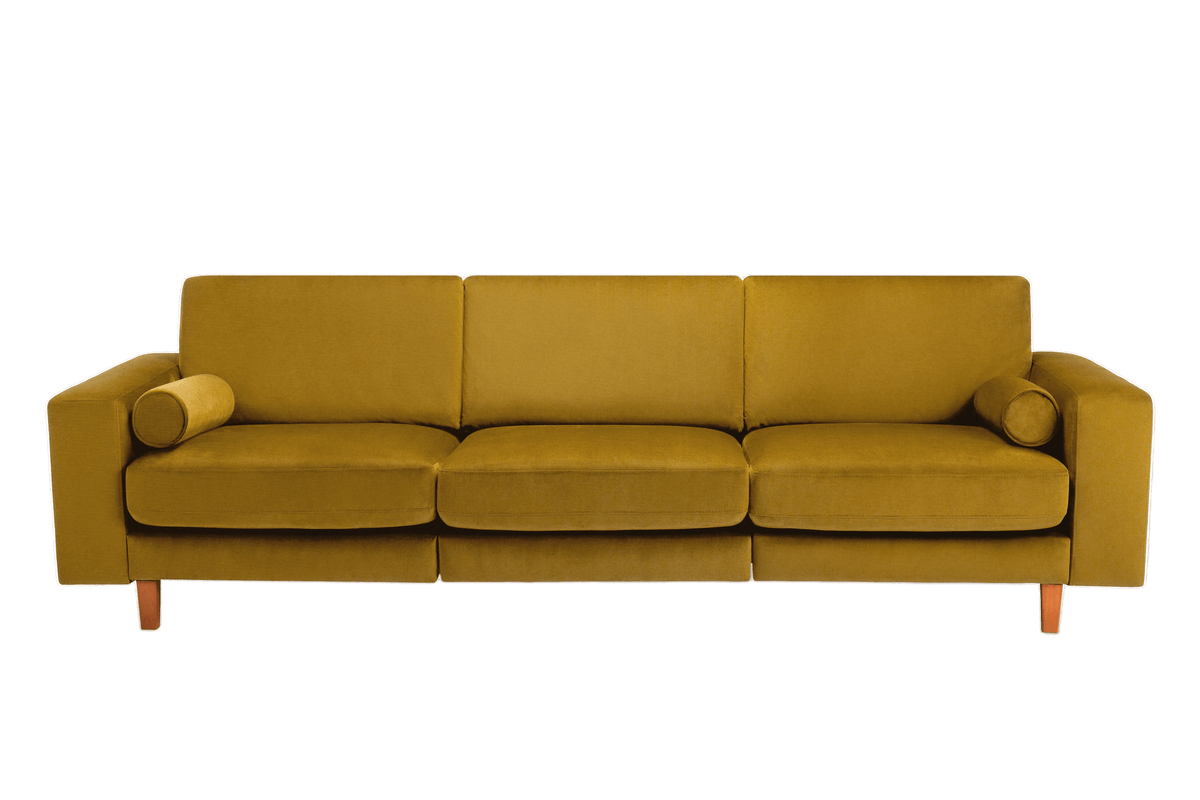 Jade Large Sofa in Duru Turmeric Velvet