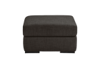 Caro Footstool in Harrison Charcoal Fabric