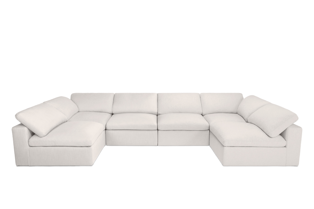 Goodman Mini Luxe Open U Shape in Foam Linen | SUPERBA