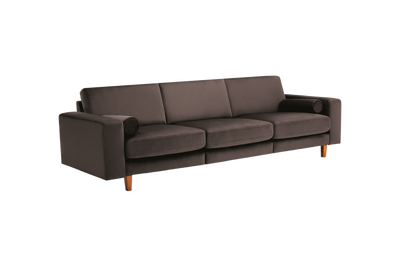 Jade Large Sofa in Duru Dark Mustela Velvet
