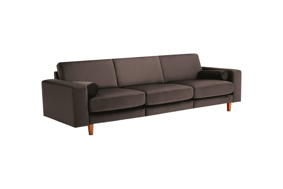 Jade Large Sofa in Duru Dark Mustela Velvet