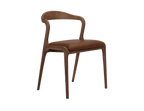 Lades Seul Dining Chair in Matt Beech & Leather