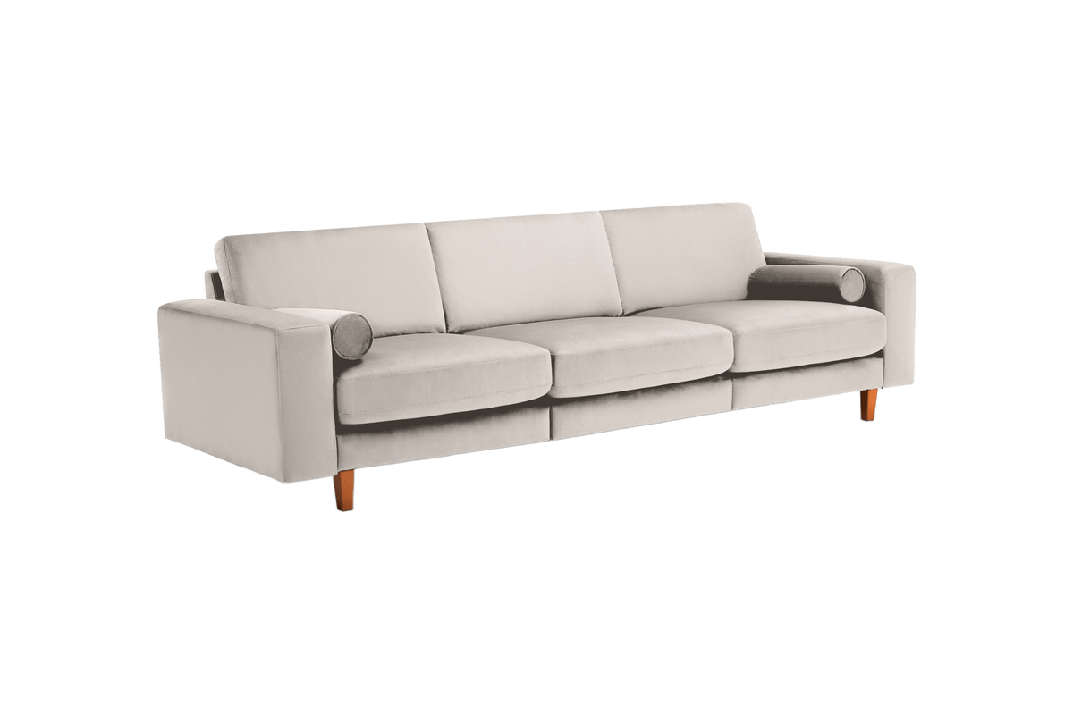 Jade Large Sofa in Duru Creme Velvet