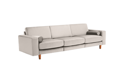 Jade Large Sofa in Duru Creme Velvet
