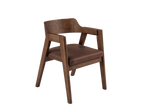 Francis Dining Chair in Matt Beech & Leather