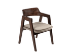 Francis Dining Chair in Polished Beech & Velvet