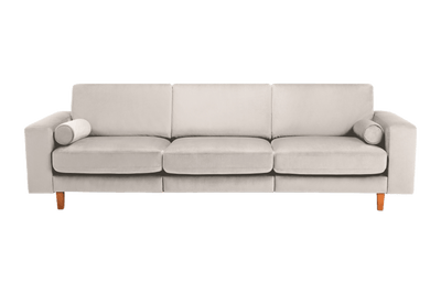 Jade Large Sofa in Duru Creme Velvet