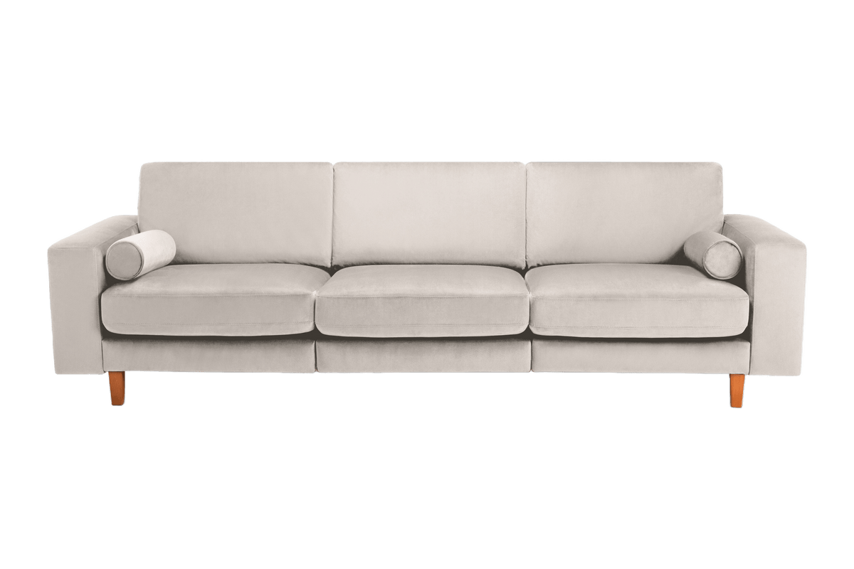 Jade Large Sofa in Duru Creme Velvet