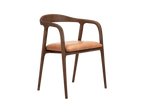 Lades Dining Chair in Matt Beech & Leather