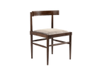 Lowry Dining Chair in Polished Beech & Velvet